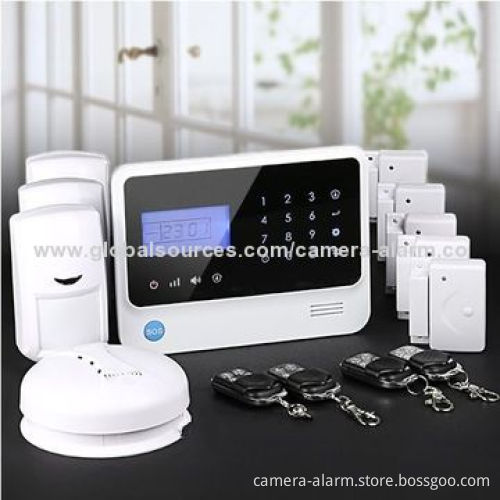 Wireless Intruder Alarm with Beam Detector/Vibration/Smoke/Fence Sensor in Spanish
